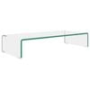 vidaXL Stalak za TV /Monitor Prozirno Staklo 70x30x13 cm