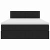 vidaXL Krevet s od storage s madracem Crna 140 x 190 cm Bar&scaron;un