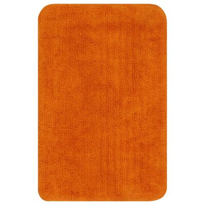 vidaXL 2-dijelni set kupaonskih otirača od tkanine narančasti