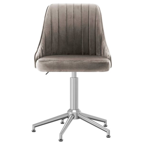 vidaXL Okretne blagovaonske stolice 6 kom svjetlosive bar&scaron;unaste