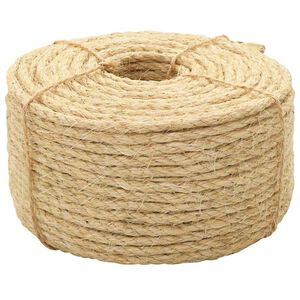 vidaXL Uže od 100 % sisala 6 mm 100 m