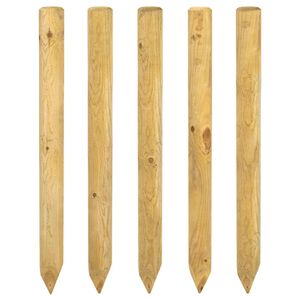 vidaXL Ograde 5 kom. Zelena 100 cm Masivna borovina