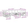vidaXL Set vanjskih sofa s jastukom 11 pcs Prirodna i krem