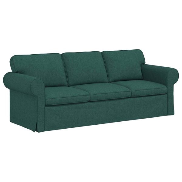 vidaXL Sofa Tamnozelena