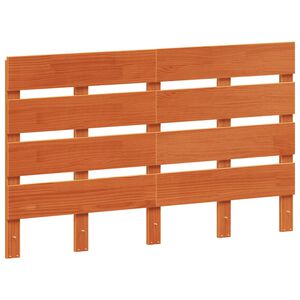 vidaXL Uzglavlje vo&scaron;tano smeđe 120 cm od masivne borovine