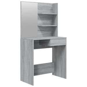 vidaXL Toaletni stolić ogledalom boja hrasta sonome 74,5 x 40 x 141 cm