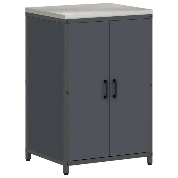 vidaXL Kuhinjsko skladi&scaron;tenje s policom Antracit 60 x 50 x 92 cm Čelik