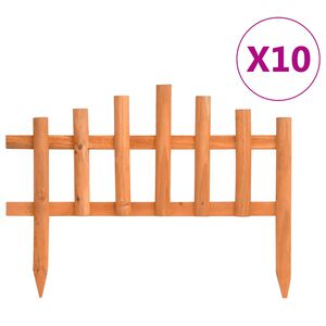 vidaXL Rubnjaci za travnjak 10 kom od jelovine 4,4 m