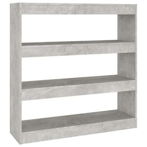 vidaXL Ormarić za knjige / sobna pregrada boja betona 100x30x103 cm