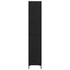 vidaXL Highboard Crni hrast 34,5 x 34 x 180 cm Konstruirano drvo