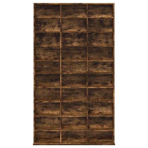 vidaXL Ormarić za CD dimljeni hrast 102x23x177,5 cm konstruirano drvo