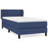 vidaXL Krevet s oprugama i madracem plavi 100 x 200 cm od tkanine