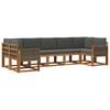 vidaXL Set vanjskih sofa 7 kom. Prirodna i antracit