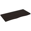 vidaXL Kupaonska radna ploča tamnosmeđa 100x50x(2-4) cm tretirano drvo