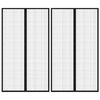 vidaXL Zastori protiv insekata 2 kom s magnetima 200 x 80 cm crni
