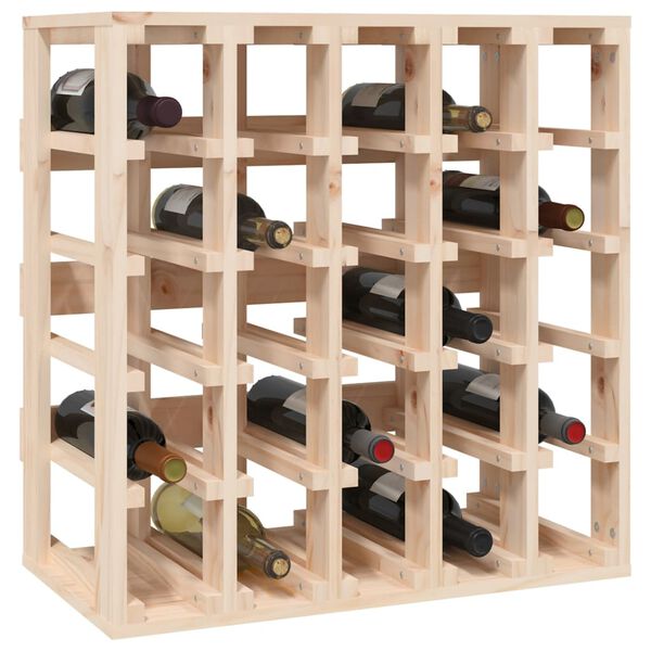 vidaXL Stalak za vino 58,5 x 33 x 60,5 cm od masivne borovine