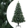 vidaXL Umjetno božićno drvce 120 cm PVC i metal Zelena