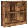 vidaXL Regal za knjige boja starog drva 80x24x76 cm konstruirano drvo