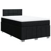 vidaXL Krevet box spring s madracem crni 120 x 190 cm od tkanine