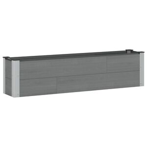 vidaXL Povi&scaron;ena vrtna gredica Siva 150 x 30 x 36 cm
