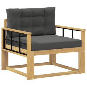 vidaXL Srednja sofa za van Poliester Bijela