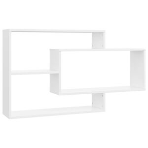vidaXL Zidne police bijele 104 x 20 x 58,5 cm konstruirano drvo