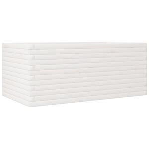 vidaXL Vrtna sadilica bijela 110x60x46 cm od masivne borovine