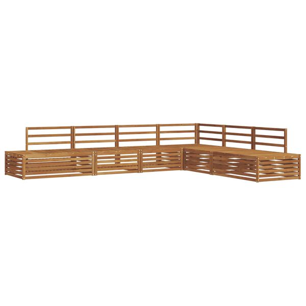 vidaXL Set vanjskih sofa 6 Komad Prirodna Čvrsto drvo akacije