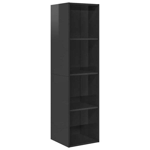 vidaXL Zidni TV ormarić sjajni sivi 37x37x142,5 cm konstruirano drvo