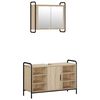 vidaXL Set ormarića za kupaonicu 2 kom. Hrast sonoma 65,5 x 34 x 61 cm