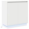 vidaXL LED komoda s policom Bijelo 71 x 34,5 x 75 cm Konstruirano drvo