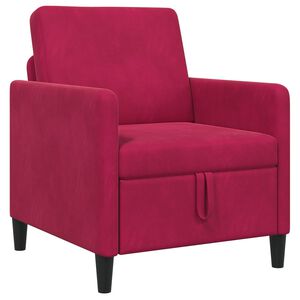 vidaXL Sofa s pohranom Vinska crvena 72 x 78 x 87 cm Poliester