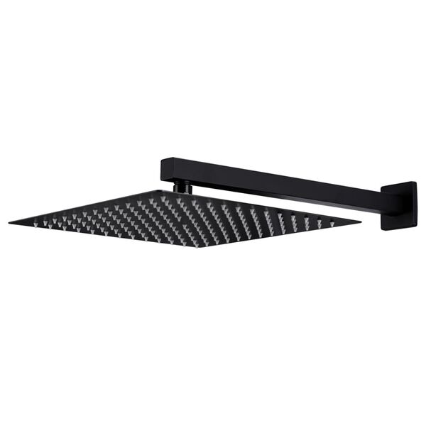 vidaXL Sustav za tuširanje od nehrđajućeg čelika 201 crni