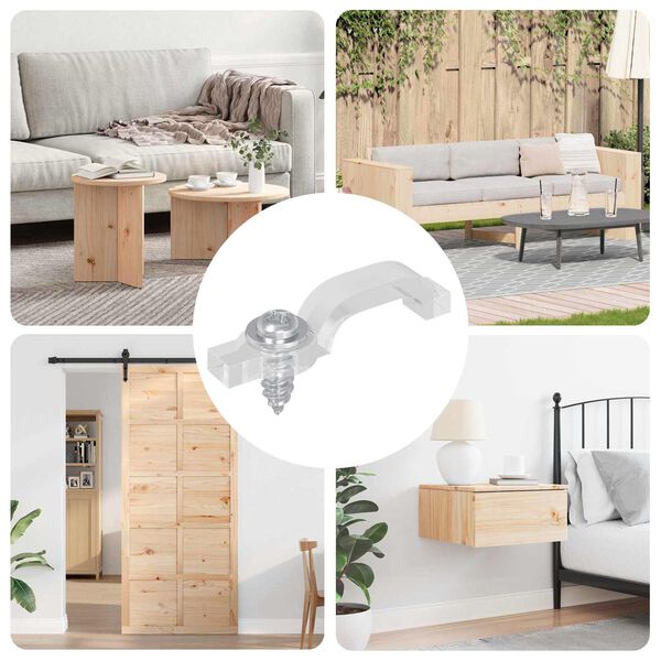 vidaXL LED Trake za sponice 2 pcs *Transparent*an 2 x 1 x 0.5 cm