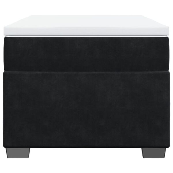 vidaXL Box spring krevet s madracem crni 90x190 cm bar&scaron;unasti