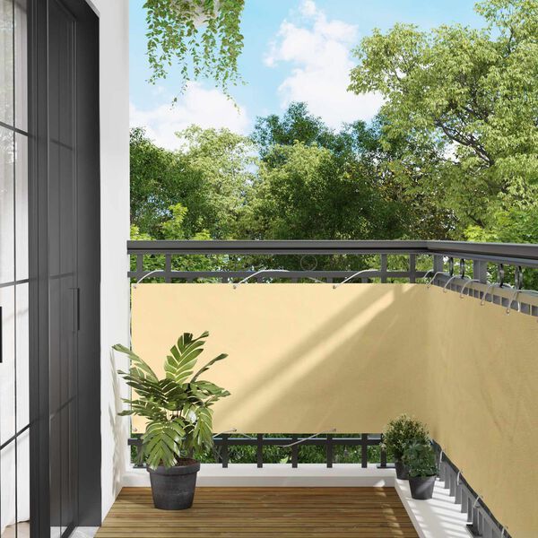 vidaXL Balcony ekran PU prekriveni oksford alu