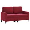 vidaXL 3-dijelni set sofa s jastucima crvena boja vina bar&scaron;unasti