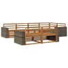 vidaXL Set vanjskih sofa 7 pcs Prirodna