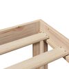 vidaXL Okvir kreveta s uzglavljem 90 x 200 cm od masivne borovine