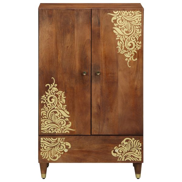 vidaXL Highboard s ladicama Smeđa 60 x 33 x 100 cm Čvrsto drvo manga