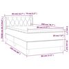 vidaXL Box spring krevet s madracem tamnozeleni 80 x 200 cm bar&scaron;unasti