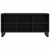 vidaXL TV ormar 103,5 x 30 x 50 cm Crni hrast Konstruirano drvo