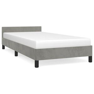 vidaXL Okvir kreveta bez madraca svjetlosivi 90x200 cm bar&scaron;unasti