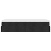 vidaXL Otomanski okvir kreveta s madraca crni 100x200cm tkanine