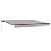 vidaXL Povlačivi tende Svjetlosiva 400 &times; 350 cm Poliester i aluminij