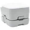 vidaXL Kamperski WC Siva i bijela 41,5 x 36,5 x 30 cm Polietilen