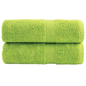 vidaXL Premium ručnici za pranje SOLUND 2 kom. zelene boje jabuke 30x30 cm 600 g/m&sup2;
