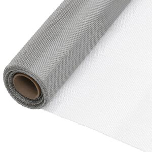 vidaXL Mrežasti zaslon od nehrđajućeg čelika 80 x 1000 cm srebrni