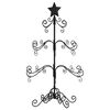 vidaXL Metalno ukrasno božićno drvce crno 90 cm