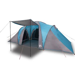 vidaXL Kupolasti obiteljski &scaron;ator za 6 osoba plavi vodootporni